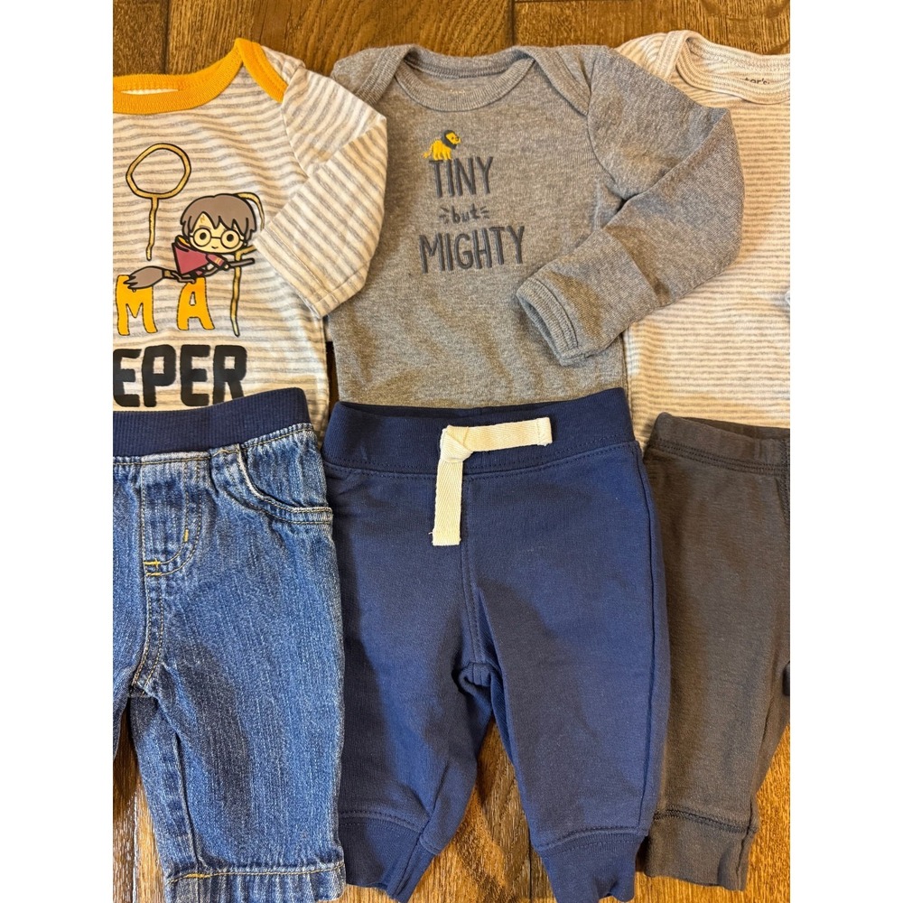 Baby Boy Newborn Outfits Shirts Pants Jeans Bodysuits Clothes Lot Harry Potter - Picture 7 of 15